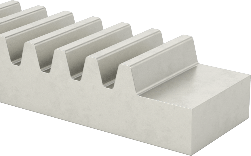 Metal Dişli Rafı - 14-1/2 Derece Basınç Açısı, 6 Adım, 2 ft. Uzunluk, 0,833" Adım Yüksekliği