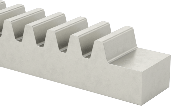 Metal Dişli Rafı - 14-1/2 Derece Basınç Açısı, 32 Adım, 6 ft. Uzunluk, 0,156" Adım Yüksekliği