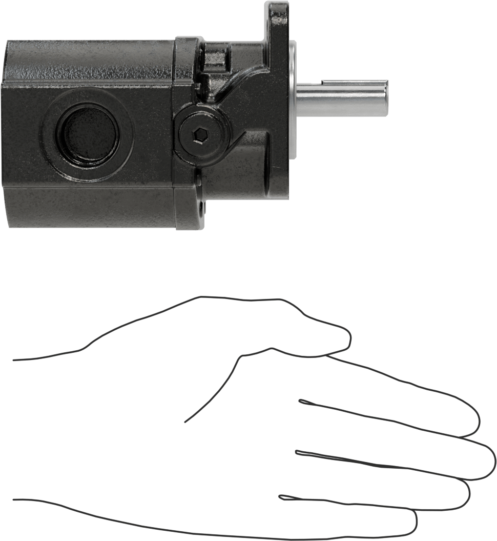 Hidrolik Dişli Pompa, SAE-4F17, 5,4 gpm Maksimum Akış