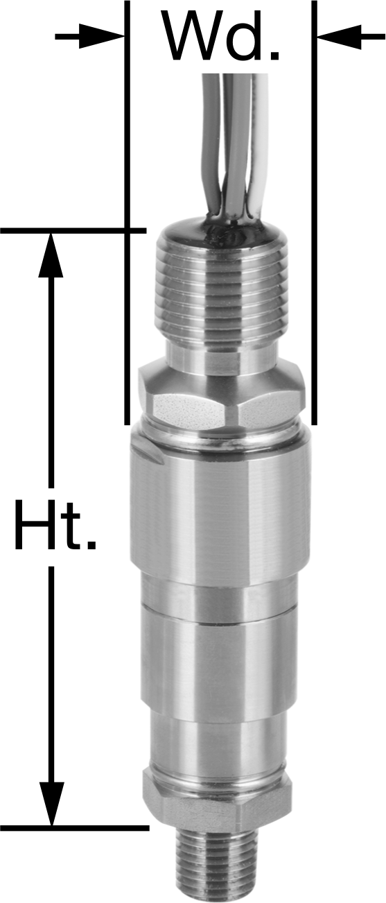 Kompakt Basınç Şalteri, Tel Uçları, 1/4 NPT, 500-5000 PSI Ayar Noktası