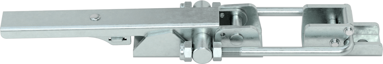 Ayarlanabilir Tutamaklı Çekme Mandalı, Emniyet Mandallı, Çinko Kaplı Çelik, 14-1/4“ Uzunluk x 3-1/4” Genişlik
