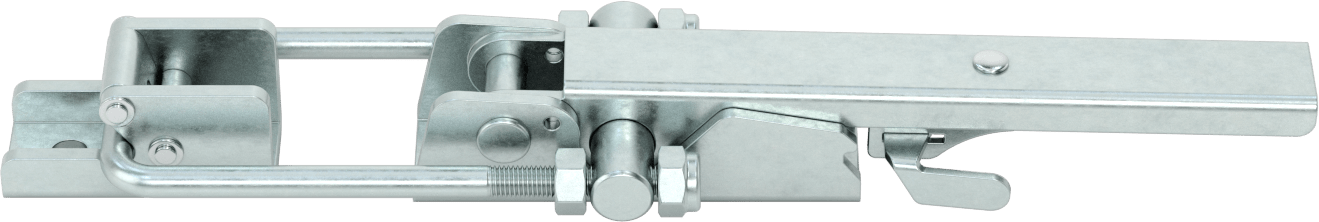 Ayarlanabilir Tutamaklı Çekme Mandalı, Emniyet Mandallı, Çinko Kaplı Çelik, 14-1/4“ Uzunluk x 3-1/4” Genişlik