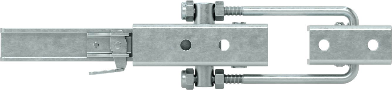 Ayarlanabilir Tutamaklı Çekme Mandalı, Emniyet Mandallı, Çinko Kaplı Çelik, 14-1/4“ Uzunluk x 3-1/4” Genişlik