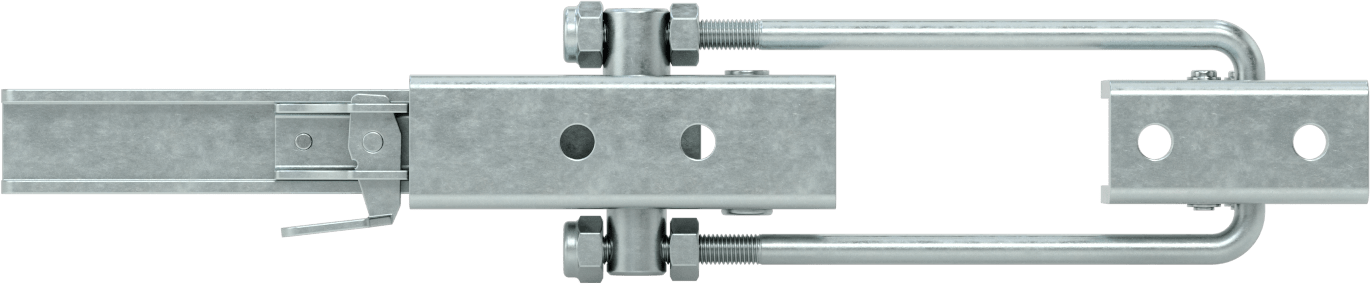 Ayarlanabilir Tutamaklı Çekme Mandalı, Emniyet Mandallı, Çinko Kaplı Çelik, 15-3/4“ Uzunluk x 3-1/4” Genişlik