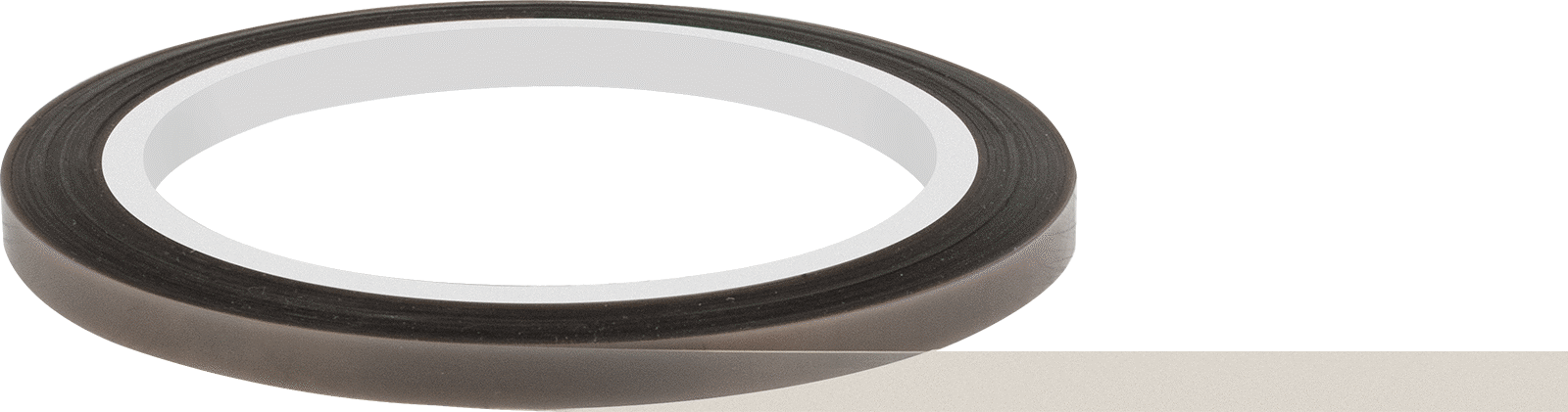 Teflon® PTFE ile Üretilmiş Ultra Düşük Sürtünmeli Bant, Silikon Yapıştırıcı, 1/4" Genişlik, 15 Fit Uzunluk