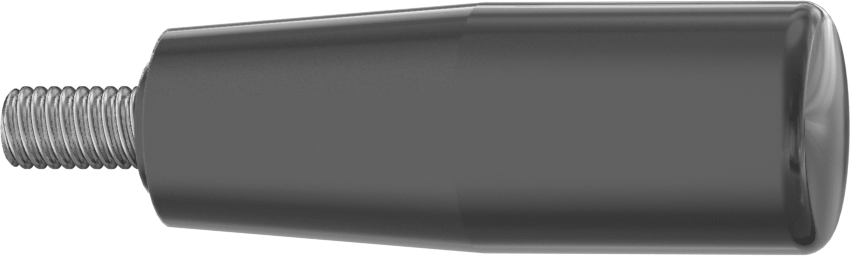 Dönen Tutamaçlı Plastik Konik Sap, 5/16"-18 Dişli Saplama, 2-9/16" Uzunluk