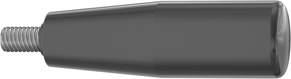 Dönen Tutamaçlı Plastik Konik Sap, 3/8"-16 Dişli Saplama, 3-9/16" Uzunluk