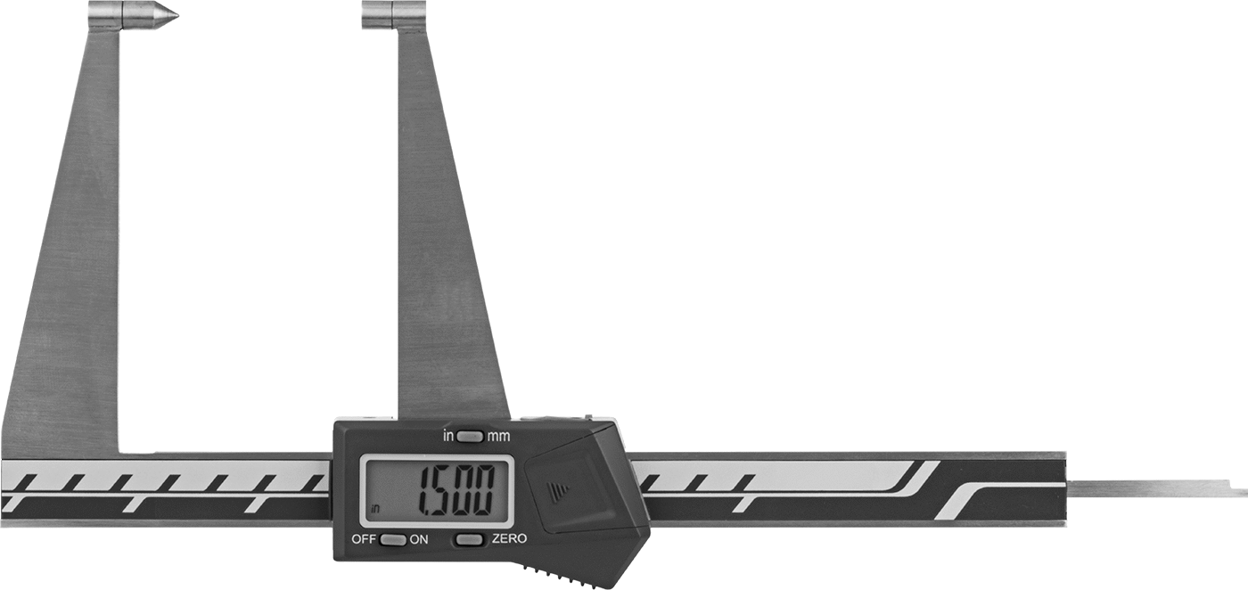 Frenler için Kaliper, 0“ ila 5” ve 0 mm ila 125 mm Ölçüm Aralığı