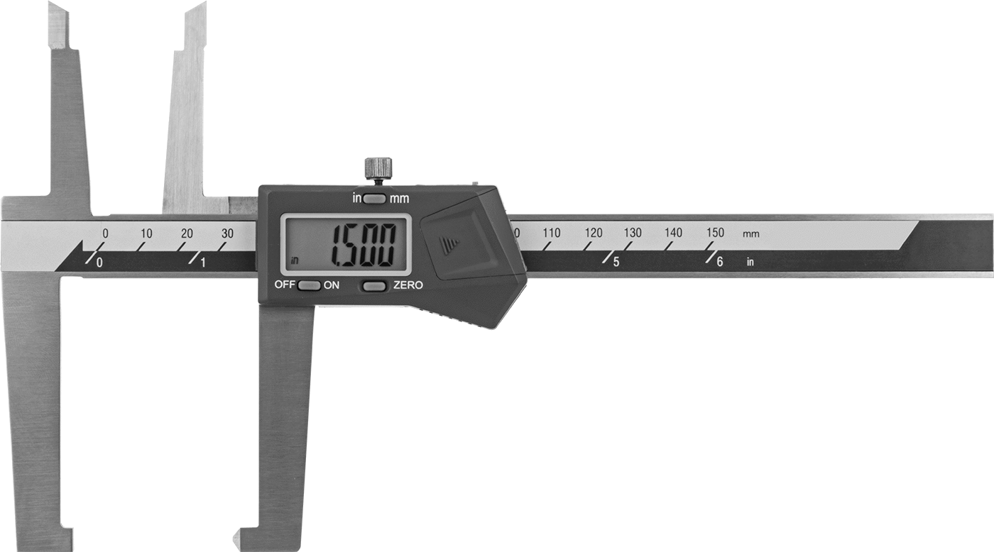 Frenler için Kaliper, 0“ ila 6” ve 0 mm ila 150 mm Ölçüm Aralığı