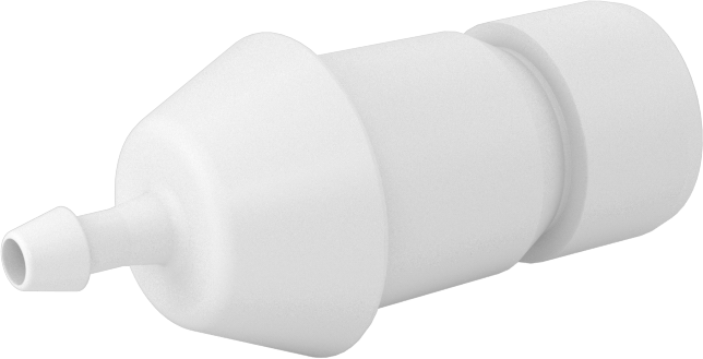 Hava ve Su için Yüksek Akışlı Hızlı Bağlantı Kesme Tüp Bağlantısı, Asetal Plastik Tapa, 1/8" Boru İç Çapı için, 1/8 Kaplin Boyutu