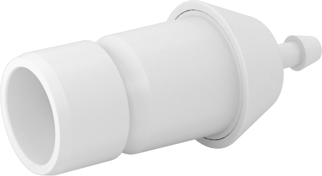 Hava ve Su için Yüksek Akışlı Hızlı Bağlantı Kesme Tüp Bağlantısı, Asetal Plastik Tapa, 1/8" Boru İç Çapı için, 1/8 Kaplin Boyutu