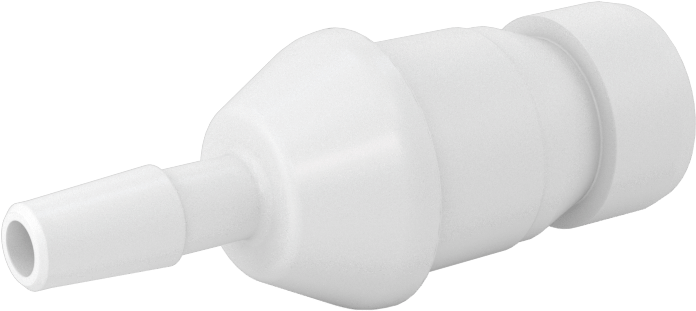 Hava ve Su için Yüksek Akışlı Hızlı Bağlantı Kesme Tüp Bağlantısı, Asetal Plastik Tapa, 1/4" Boru İç Çapı için, 1/4 Kaplin Boyutu
