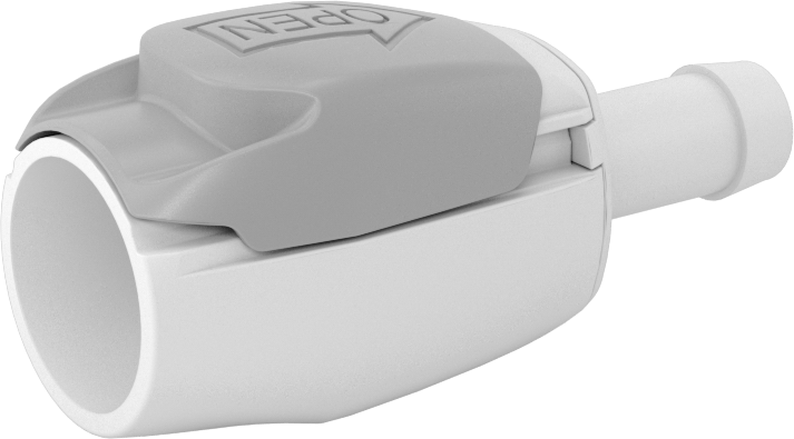 Hava ve Su için Yüksek Akışlı Hızlı Bağlantı Kesme Tüp Bağlantısı, Asetal Plastik Soket, 3/8" Boru İç Çapı için, 1 Kaplin Boyutu