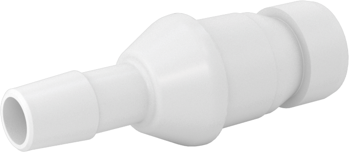 Hava ve Su için Yüksek Akışlı Hızlı Bağlantı Kesme Tüp Bağlantısı, Asetal Plastik Tapa, 3/8" Boru İç Çapı için, 3/8 Kaplin Boyutu