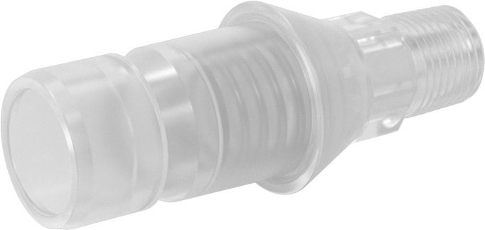 Hava ve Su için Yüksek Akışlı Hızlı Bağlantı Kesme Tüp Bağlantısı, Polipropilen Plastik Tapa, 1/8 NPT Erkek, 1/8 Kaplin Boyutu