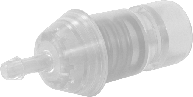 Hava ve Su için Yüksek Akışlı Hızlı Bağlantı Kesme Tüp Bağlantısı, Polipropilen Plastik Tapa, 1/8" Boru İç Çapı için, 1/8 Kaplin Boyutu