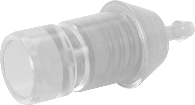Hava ve Su için Yüksek Akışlı Hızlı Bağlantı Kesme Tüp Bağlantısı, Polipropilen Plastik Tapa, 1/8" Boru İç Çapı için, 1/8 Kaplin Boyutu