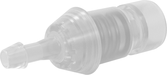 Hava ve Su için Yüksek Akışlı Hızlı Bağlantı Kesme Tüp Bağlantısı, Polipropilen Plastik Tapa, 3/16" Boru İç Çapı için, 3/16 Kaplin Boyutu