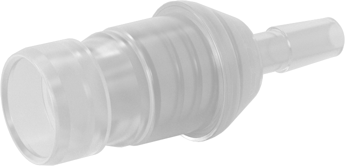 Hava ve Su için Yüksek Akışlı Hızlı Bağlantı Kesme Tüp Bağlantısı, Polipropilen Plastik Tapa, 1/4" Boru İç Çapı için, 1/4 Kaplin Boyutu