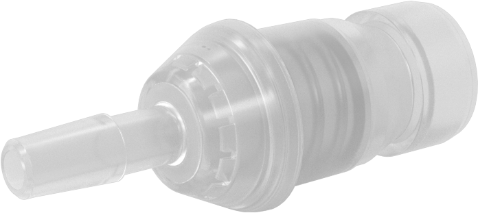 Hava ve Su için Yüksek Akışlı Hızlı Bağlantı Kesme Tüp Bağlantısı, Polipropilen Plastik Tapa, 1/4" Boru İç Çapı için, 1/4 Kaplin Boyutu