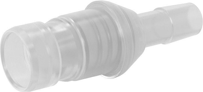 Hava ve Su için Yüksek Akışlı Hızlı Bağlantı Kesme Tüp Bağlantısı, Polipropilen Plastik Tapa, 3/8" Boru İç Çapı için, 3/8 Kaplin Boyutu
