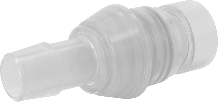 Hava ve Su için Yüksek Akışlı Hızlı Bağlantı Kesme Tüp Bağlantısı, Polipropilen Plastik Tapa, 5/8" Boru İç Çapı için, 5/8 Bağlantı Boyutu