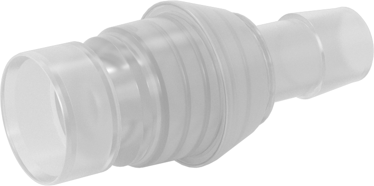 Hava ve Su için Yüksek Akışlı Hızlı Bağlantı Kesme Tüp Bağlantısı, Polipropilen Plastik Tapa, 5/8" Boru İç Çapı için, 5/8 Bağlantı Boyutu