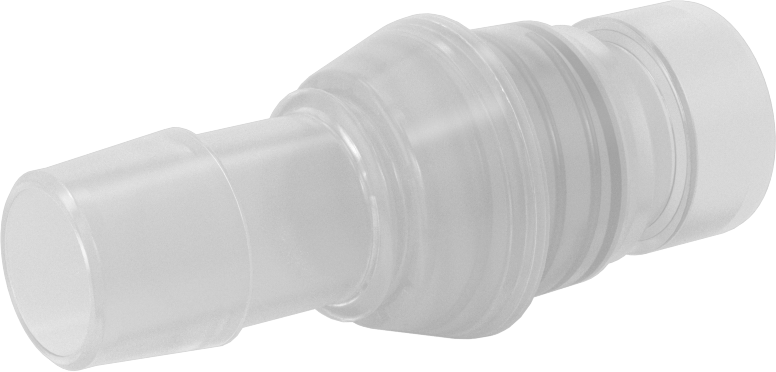 Hava ve Su için Yüksek Akışlı Hızlı Bağlantı Kesme Tüp Bağlantısı, Polipropilen Plastik Tapa, 3/4" Boru İç Çapı için, 3/4 Kaplin Boyutu