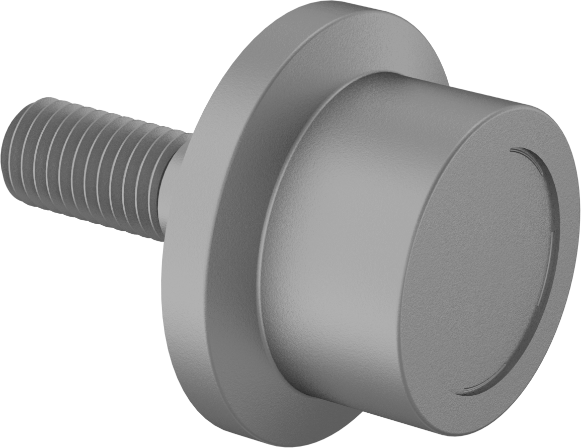 Dişli Ray Makarası, Flanşlı, 40 mm Çap x 30 mm Genişlikte Silindir, Çelik