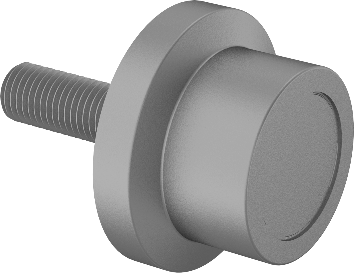 Dişli Ray Makarası, Flanşlı, 50 mm Çap x 40 mm Genişlikte Silindir, Çelik
