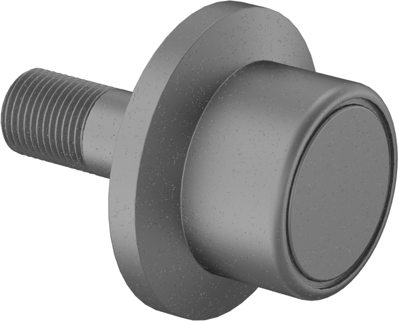 Dişli Ray Makarası, Flanşlı, 1-1/2" Makara Çapı, 1-1/8" Makara Genişliği, Çelik