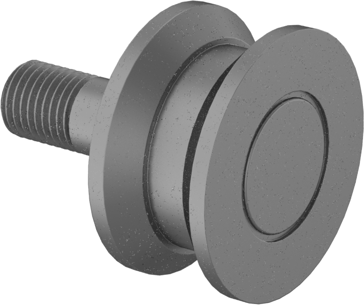 Dişli Ray Makarası, Altıgen Saplı Uç Tahriki, 1-1/2“ Çap x 3/4” Genişlik Silindir