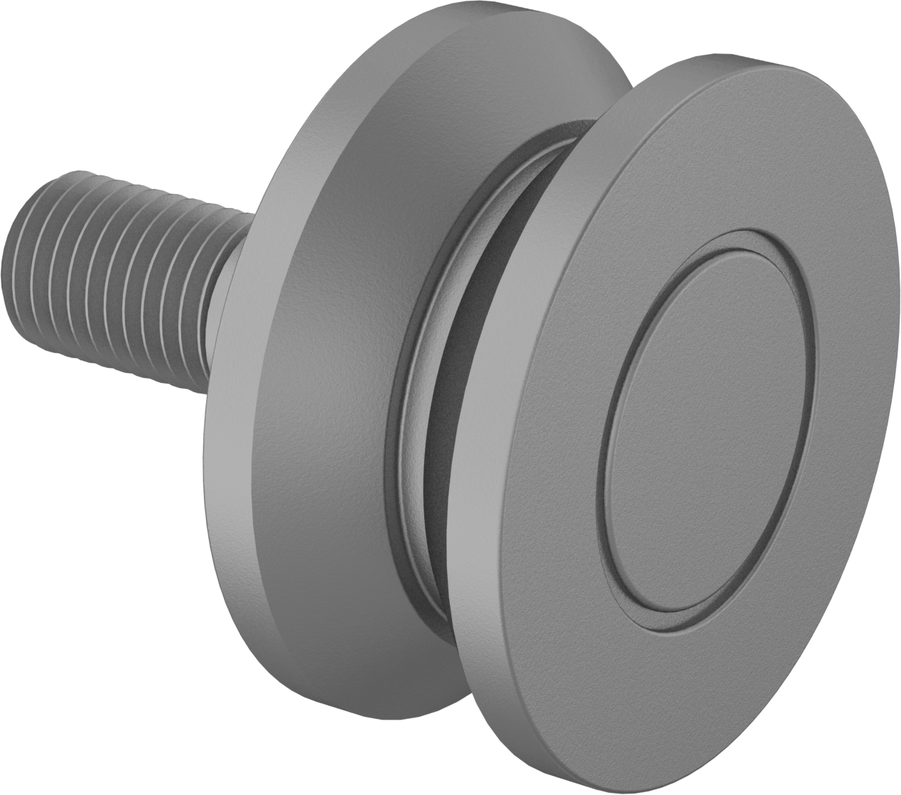 Dişli Ray Makarası, Altıgen Saplı Uç Tahriki, 90 mm Çap x 42,9 mm Genişlikte Silindir