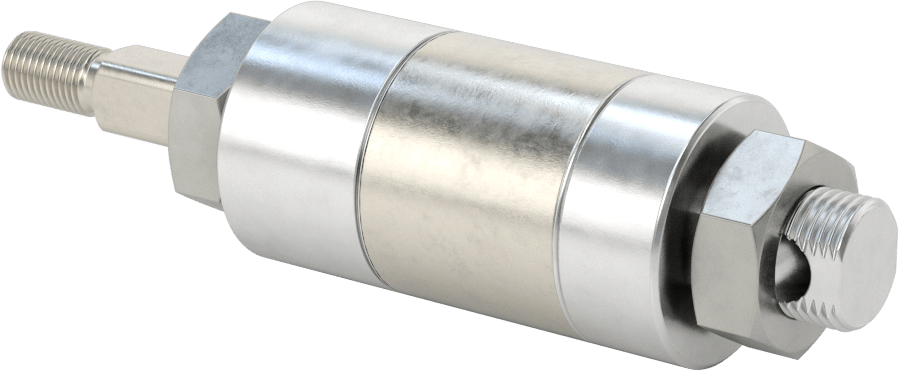 Dönmeyen Yuvarlak Gövdeli Hava Silindiri, 1-1/2" Delik Çapı, 1/2" Strok Uzunluğu