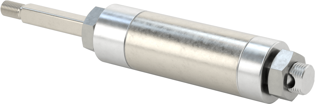 Dönmeyen Yuvarlak Gövdeli Hava Silindiri, 1-1/2" Delik Çapı, 2" Strok Uzunluğu