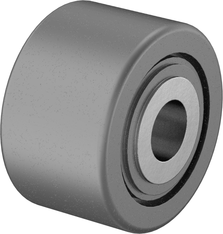 Mile Monte Ray Makarası, Basınç Yüküne Dayanıklı, Çelik, 2-1/2“ Çap x 1-1/2” Genişlikte Silindir