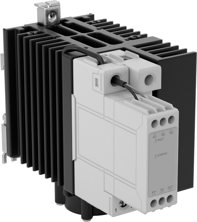 DIN Rayı Montajlı Katı Hal Rölesi, SPST-NO, 5-30V DC Giriş, 11 mA Kontrol, 85A @ 600V AC