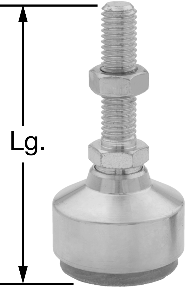 Vibration-Damping Leveling Foot