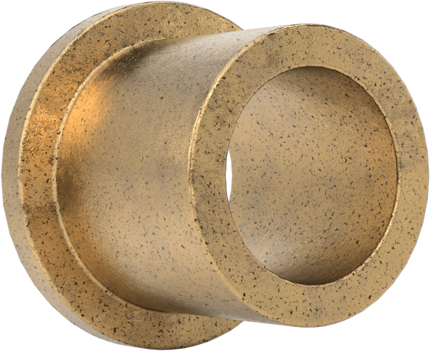 Yağ Dolgulu 841 Bronz Flanşlı Kovanlı Rulman, 5/16“ Mil Çapı ve 7/16” Muhafaza İç Çapı için, 7/16" Uzunluk