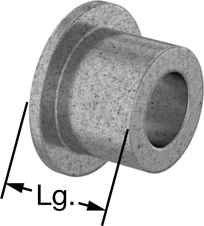 Yağ Dolgulu 841 Bronz Flanşlı Kovanlı Rulman, 3/8“ Mil Çapı ve 5/8” Gövde İç Çapı, 1/2" Uzunluk