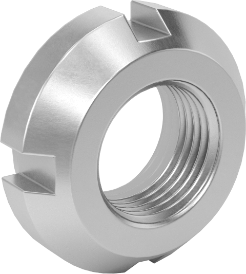Rulman Kilit Somunu, Karbon Çelik, M12 x 1 mm Diş Boyutu