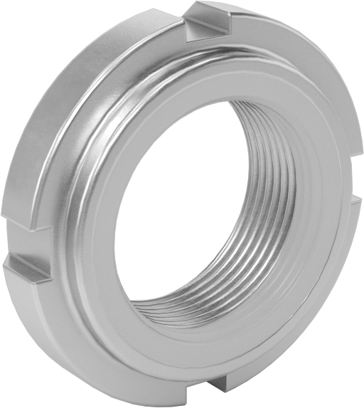 Rulman Kilit Somunu, Karbon Çelik, M20 x 1 mm Diş Boyutu