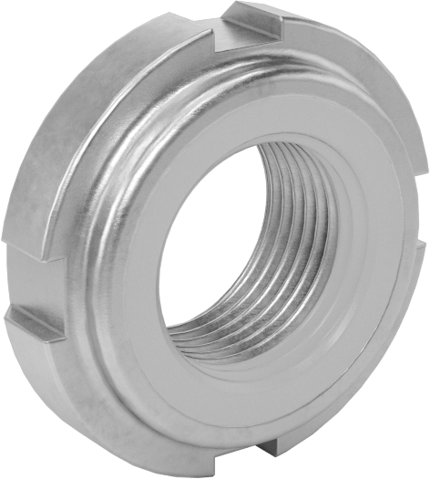 Rulman Kilit Somunu, 303 Paslanmaz Çelik, M10 x 0,75 mm Diş Boyutu