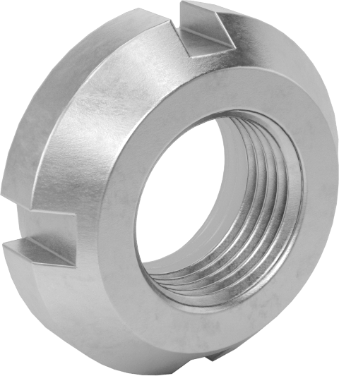 Rulman Kilit Somunu, 303 Paslanmaz Çelik, M12 x 1 mm Diş Boyutu