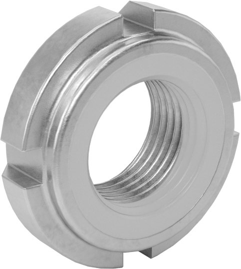 Rulman Kilit Somunu, 303 Paslanmaz Çelik, M12 x 1 mm Diş Boyutu