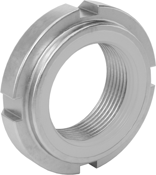 Rulman Kilit Somunu, 303 Paslanmaz Çelik, M20 x 1 mm Diş Boyutu