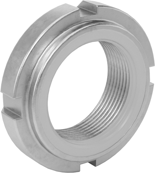 Rulman Kilit Somunu, 303 Paslanmaz Çelik, M22 x 1 mm Diş Boyutu