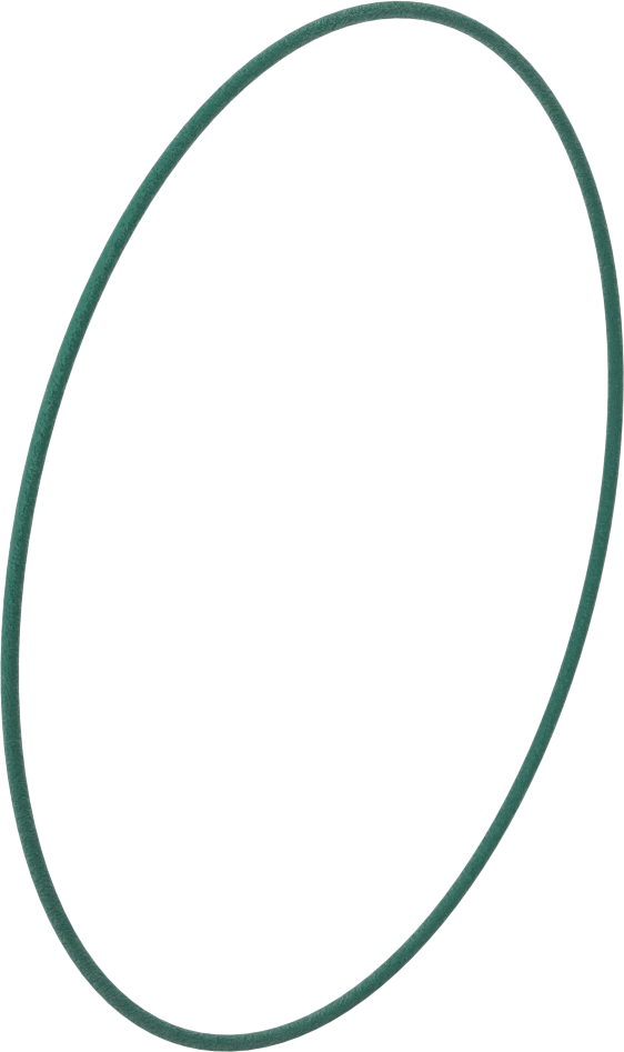 Dokulu Yuvarlak Kemer, 4 mm Çap, 813 mm Dış Çevresi