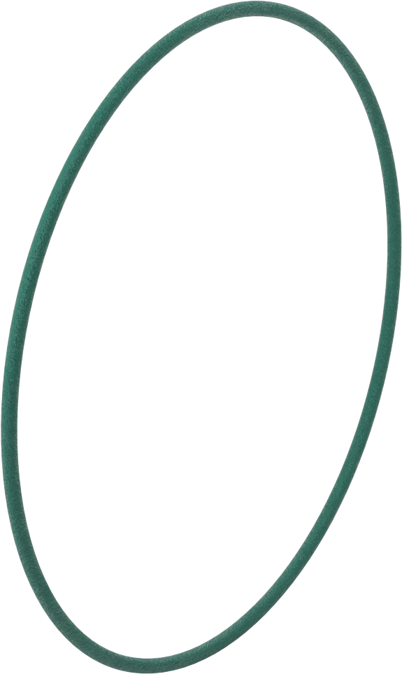 Dokulu Yuvarlak Kemer, 6 mm Çap, 864 mm Dış Çevresi
