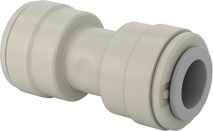 Tak-Çalıştır Acetal Gövdeli Delikli Vana, Konektör, 3/8" Boru Dış Çapı için, 0,02 inç Delik Çapı